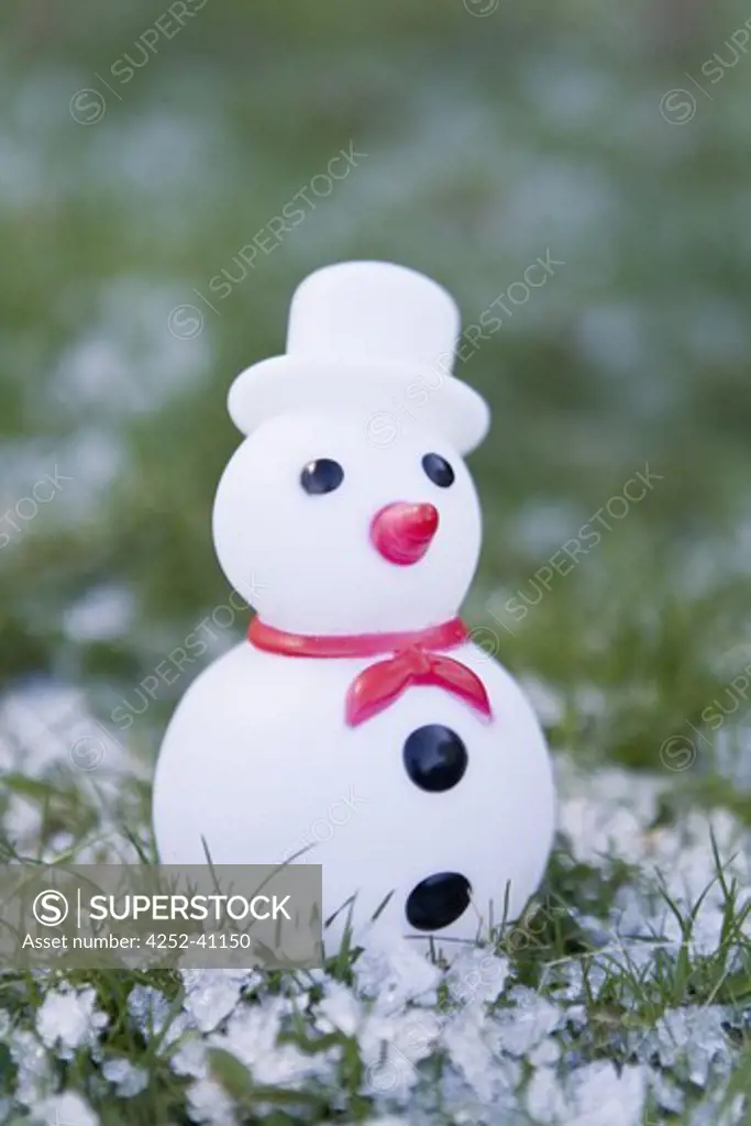 Snow man figurine