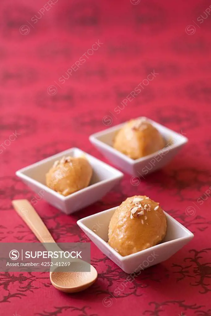 Apple and toffee sorbet