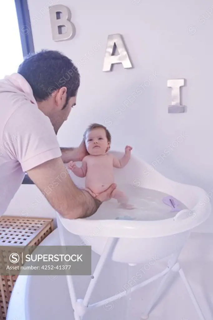 Baby bath hygiene