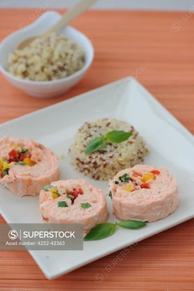 Salmon with pepper