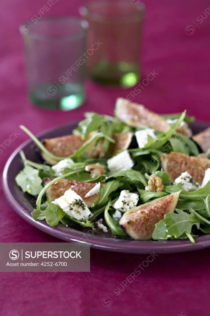Figs rocket salad