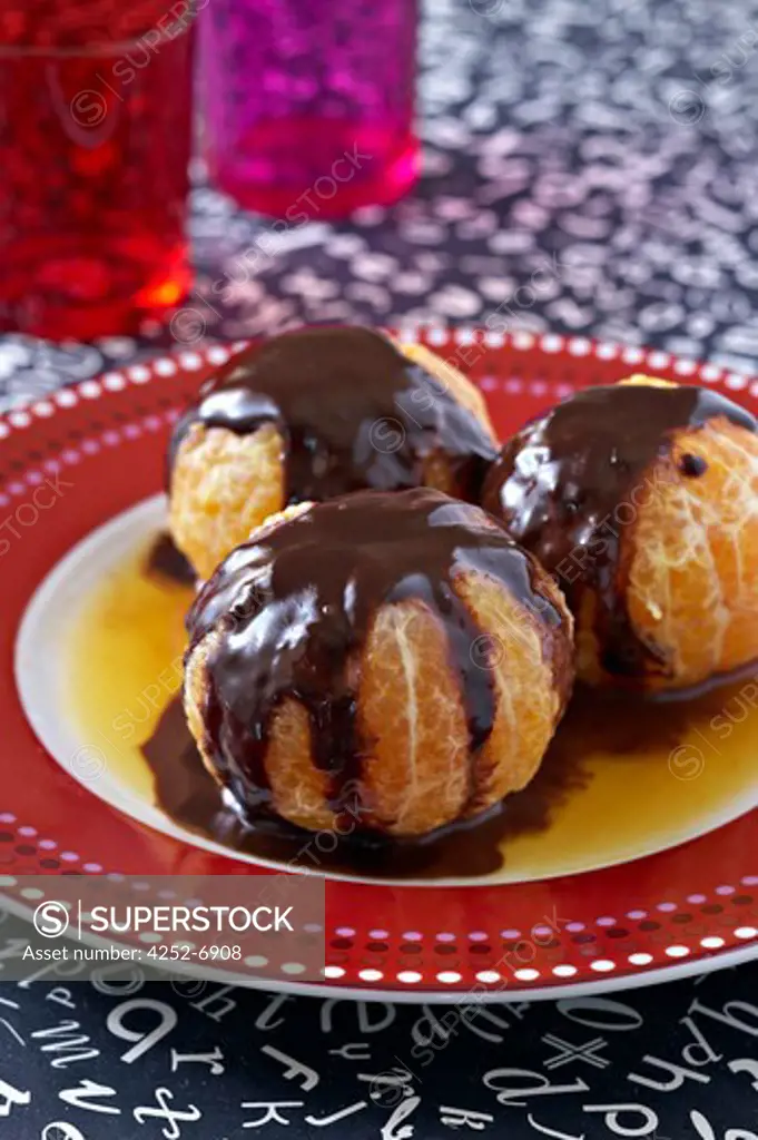 Roasted chocolate clementines