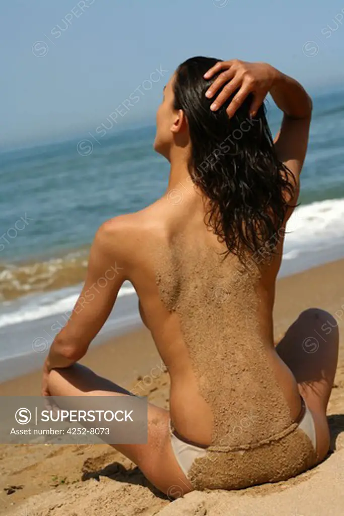 Woman beach