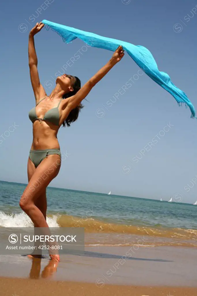 Woman beach