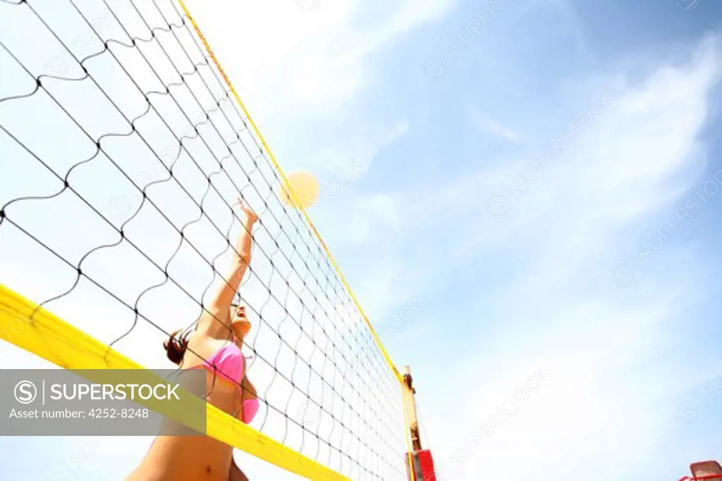 Woman beach volley