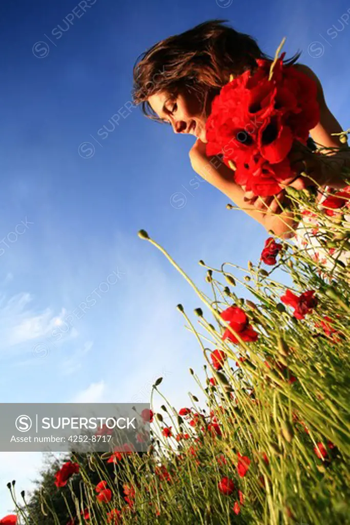 Woman poppys