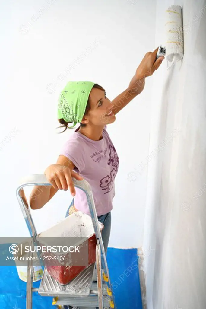 Woman paint