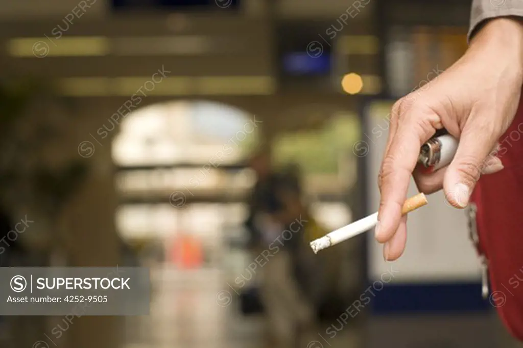 Woman hand cigaret