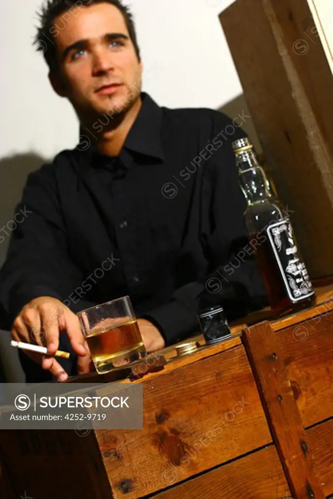 Man alcohol tobacco