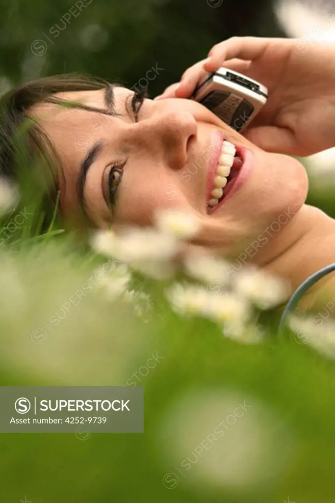 Woman phone