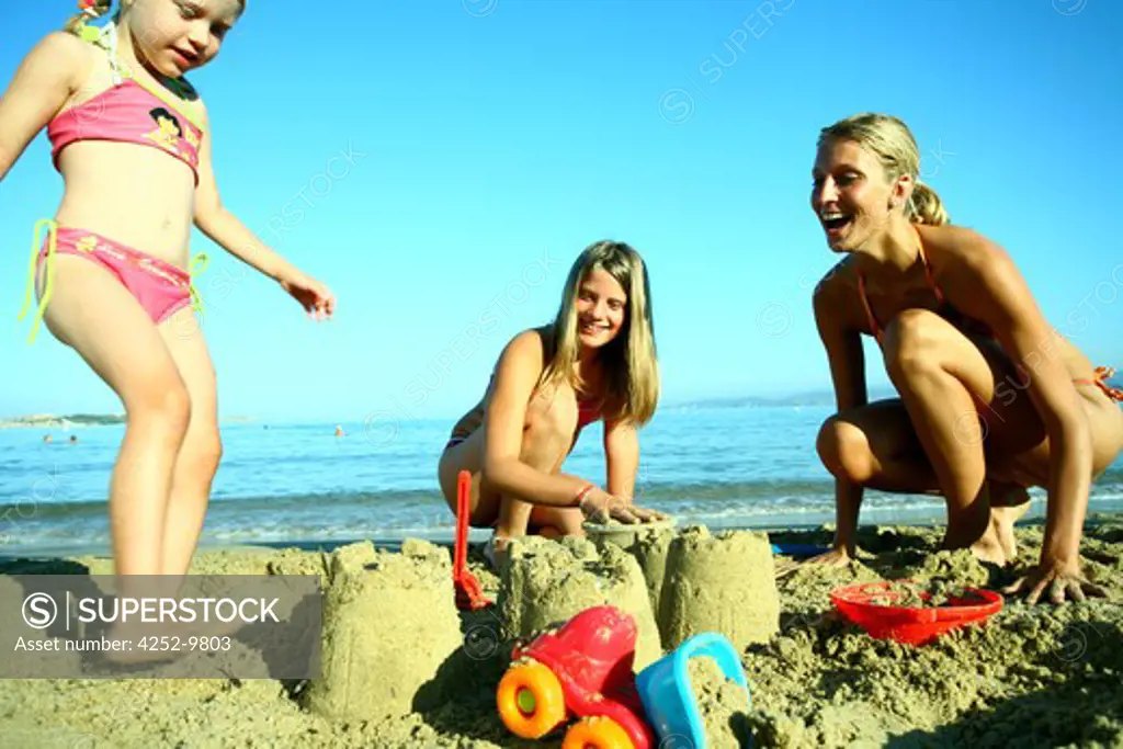 Family beach