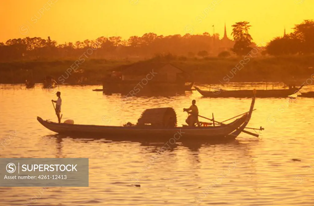 Mekong river, Phnom Penh, Cambodia, Indochina, Southeast Asia, Asia