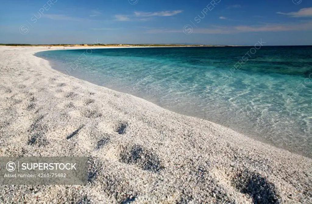 Quartz sand, Mari Ermi beach, Sinis, Sardinia, Italy