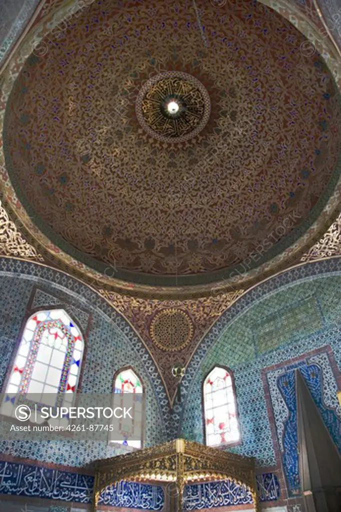 Room of Murat II, Topkapi Palace, Istanbul, Turkey, Europe 