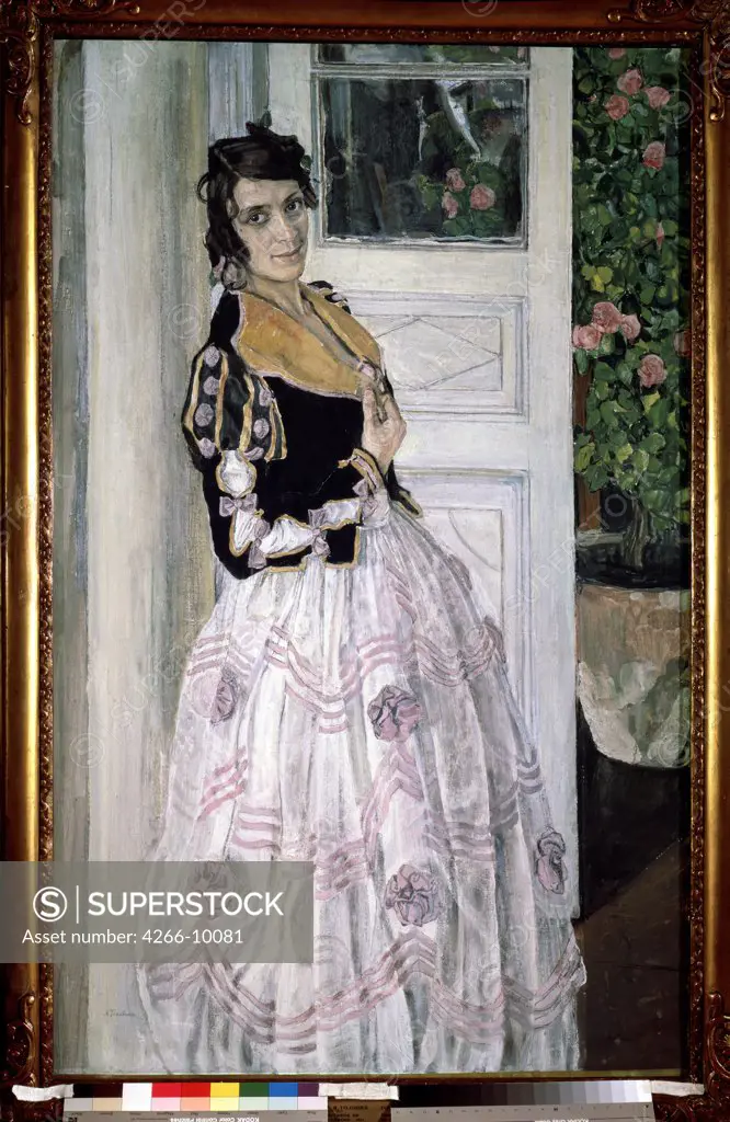 Portrait of Spanish woman by Alexander Yakovlevich Golovin, tempera on canvas, 1911, 1863-1930, Russia, St Petersburg, State Russian Museum, 141, 4x88, 5