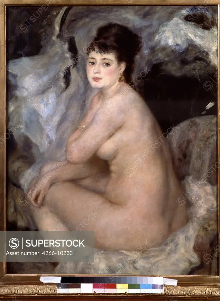 Nude by Pierre Auguste Renoir, oil on canvas, 1876, 1841-1919, Russia, Moscow, State A. Pushkin Museum of Fine Arts, 92x73