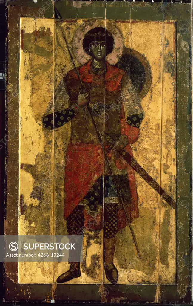 Saint Matthew, Russian icon, tempera on panel, 1130-1140, Russia, Moscow, State Tretyakov Gallery, 230x142