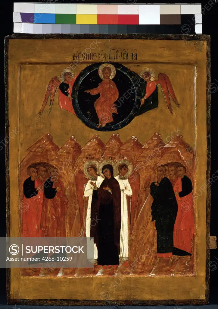 Apostles, Russian icon, tempera on panel, 16th century, Russia, Arkhangelsk, Regional Art Museum, 50, 5x38, 5
