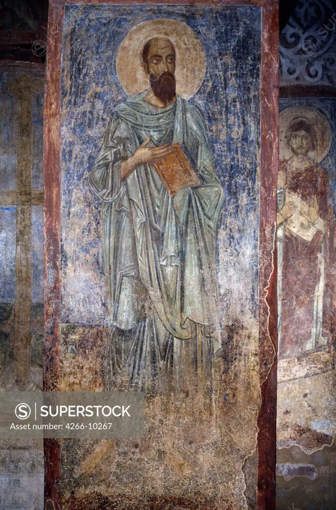 Ancient Russian frescos, fresco, 11th century, Ukraine, Kiev, Saint Sophia Cathedral,