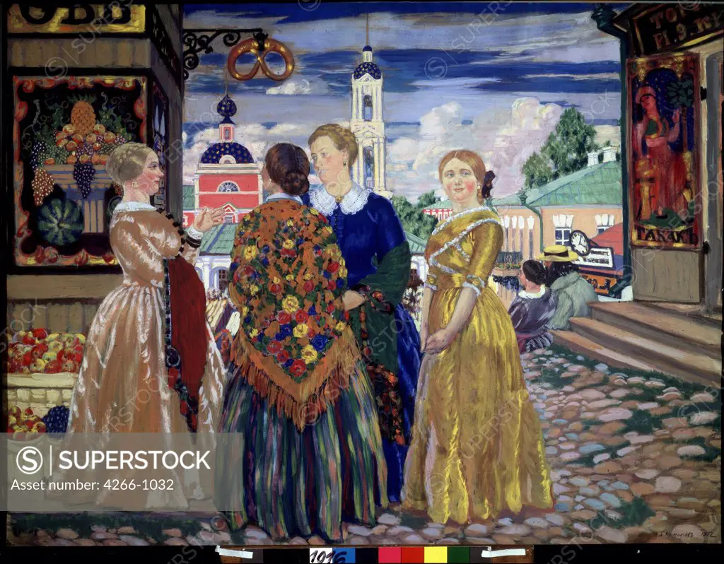 Women talking, fine art painting, State Russian Museum, St. Petersburg, 81, 5x108