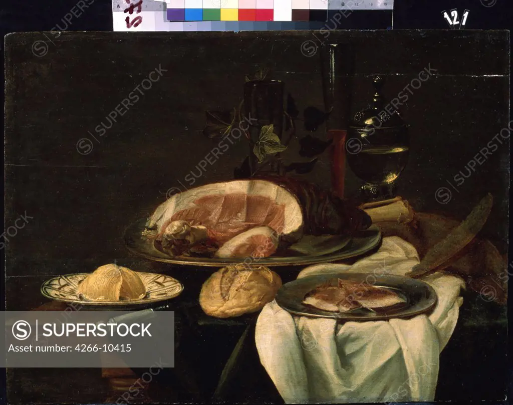 Still life by Dutch master, oil on canvas, 1650, Russia, Sevastopol , M. Kroshitsky Art Museum,