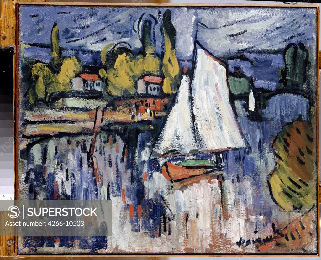 Vlaminck, Maurice, de (1876-1958) State Hermitage, St. Petersburg c. 1906 54,5x65,5 Oil on canvas Fauvism France 