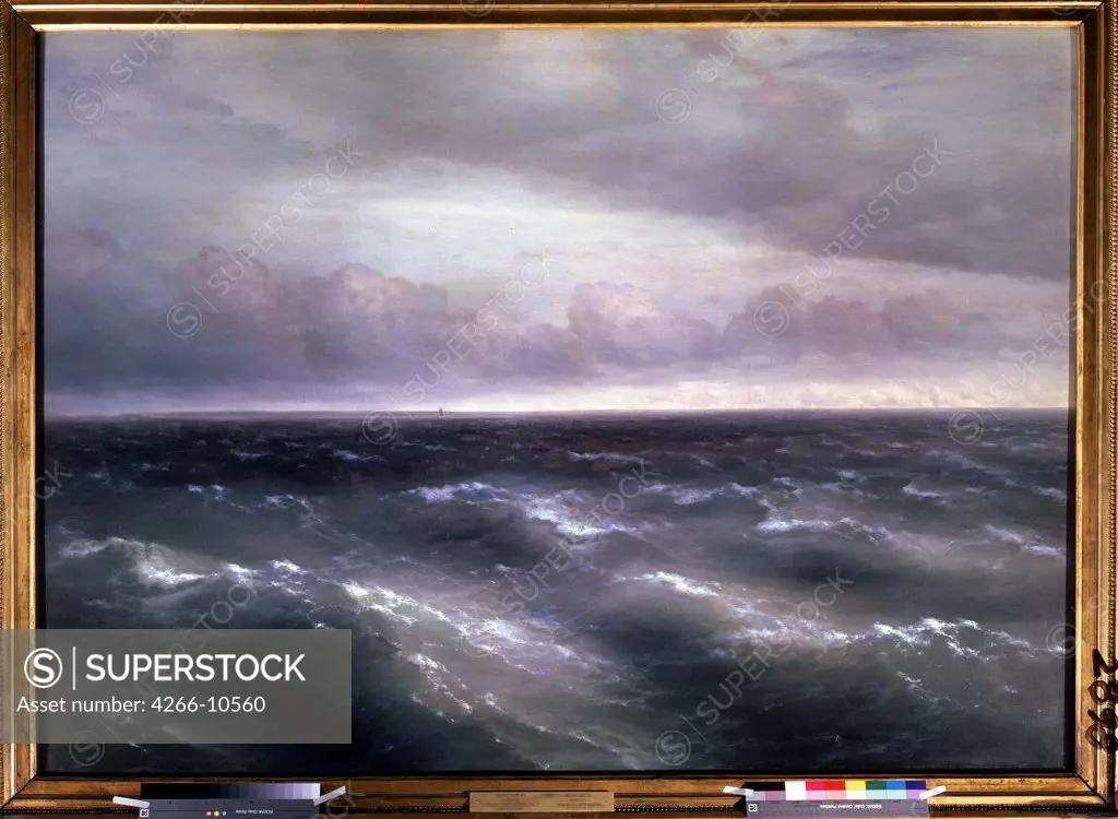 Seascape by Ivan Konstantinovich Aivazovsky, oil on canvas, 1881, 1817-1900, Russia, Moscow , State Tretyakov Gallery, 149x208
