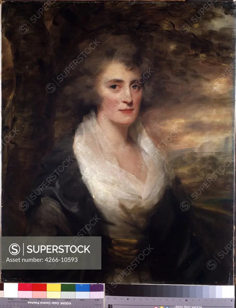 Portrait of Elinor Bethune by Sir Henry Raeburn, oil on canvas, 1790s, 1756-1823, Russia, St Petersburg, State Hermitage, 76x64