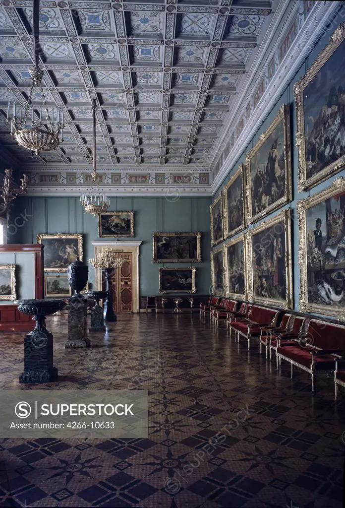 Russia, Saint Petersburg, Interior of Winter Palace, Russia, St. Petersburg, State Hermitage Museum, Classicistic Russian Architecture