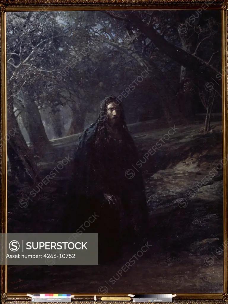 In Gethsemane by Nikolai Nikolayevich Ge, oil on canvas, 1869-1880, 1831-1894, Russia, Moscow , State Tretyakov Gallery, 258x198, 5
