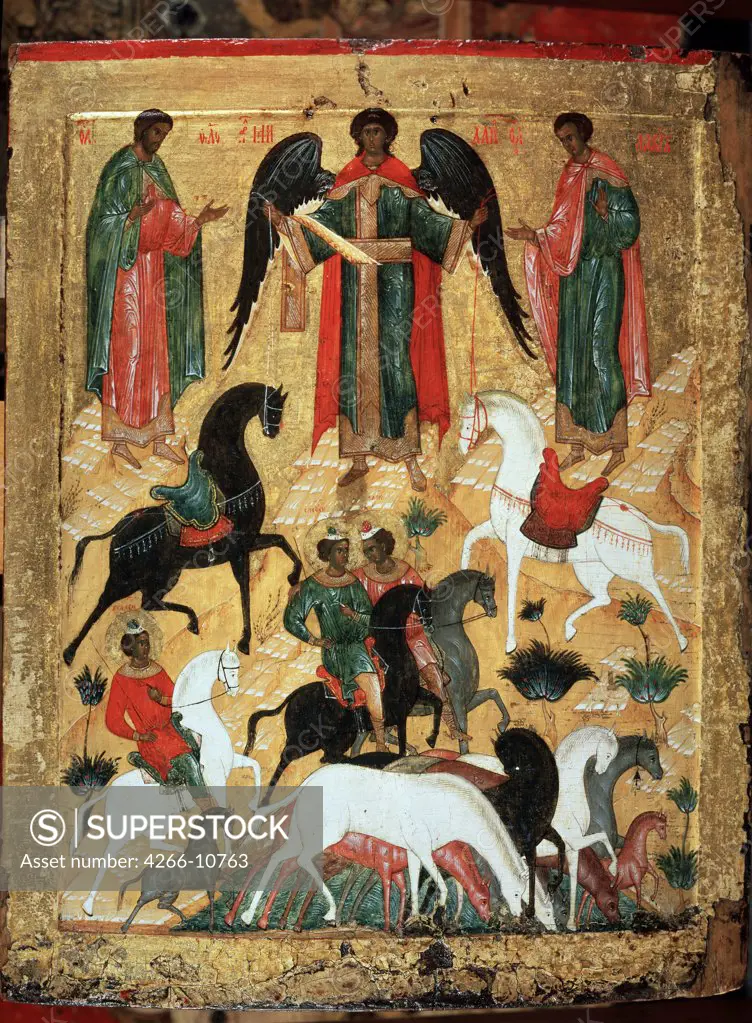 Russian icon, Tempera on panel, 15th century, Russia, Moscow, State Tretyakov Gallery, 47x37