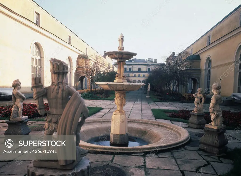 Fountain in courtyard by Yuri Matveyevich Felten, 1840-1844 , 1730-1801, Russia, St Petersburg, State Hermitage