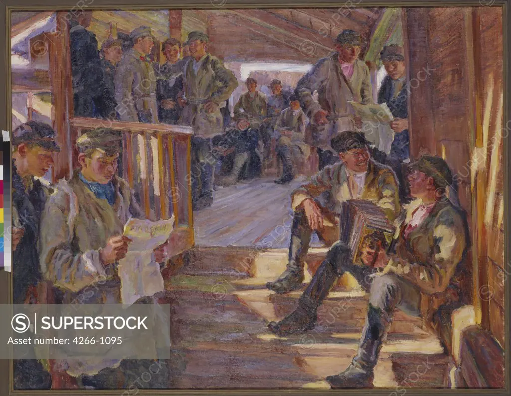 Moravov, Alexander Viktorovich (1878-1951) State Tretyakov Gallery, Moscow 1926 105x135 Oil on canvas Soviet Art Russia 