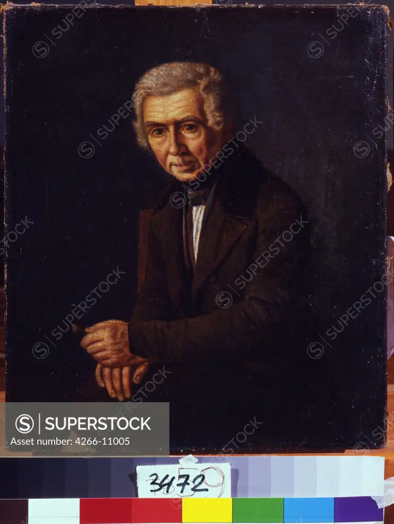 Portrait of Alexei Venetsianov by unknown painter, Russia, Tver, Regional Art Gallery, 34x29, 8