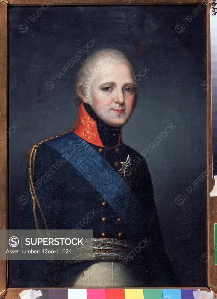 Portrait of Emperor Alexander I by Gerhard von Kugelgen, oil on canvas, 1804, 1772-1820, Russia, Moscow, State Tropinin Museum, 35, 5x25, 5