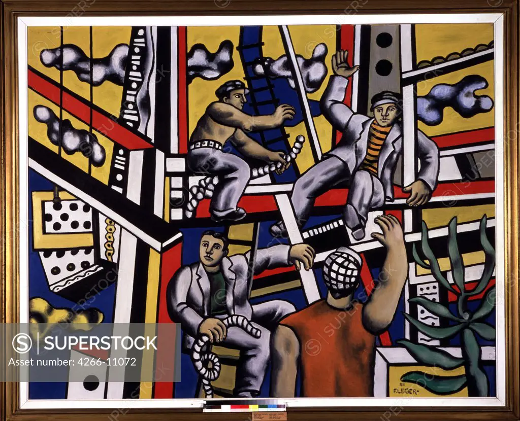 Leger, Fernand (1881-1955) State A. Pushkin Museum of Fine Arts, Moscow 1951 160x200 Oil on canvas Modern France 