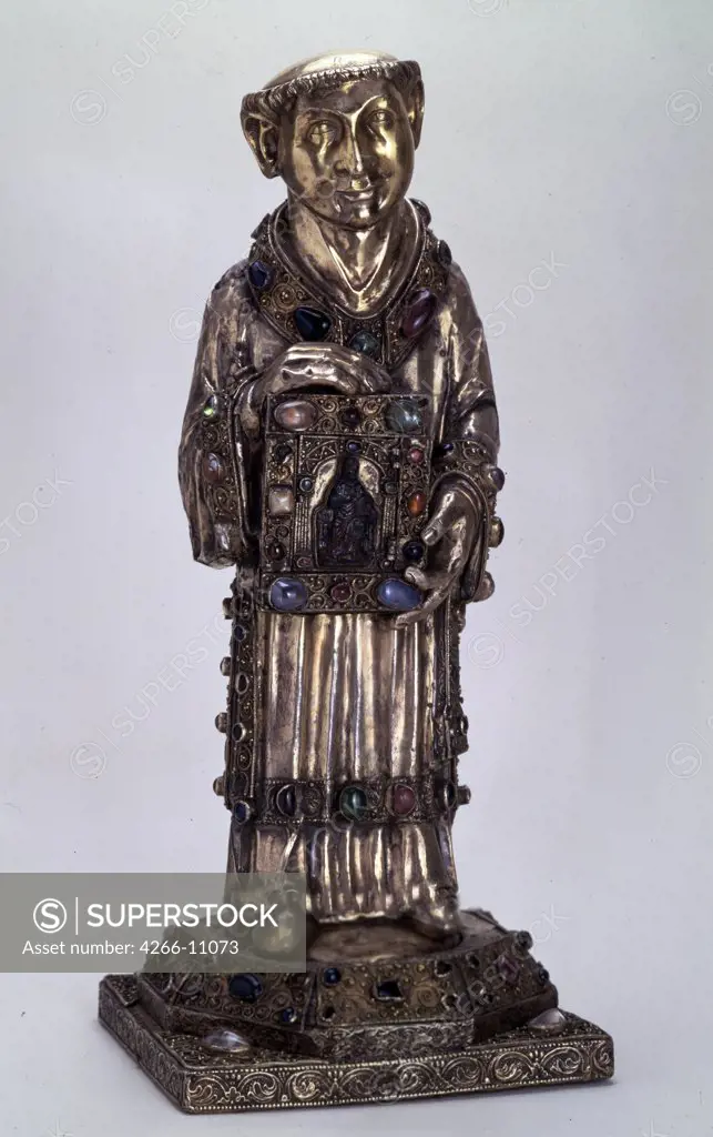 West European Applied Art., Silver on wood, 12th century, Russia, St. Petersburg, State Hermitage, H 42