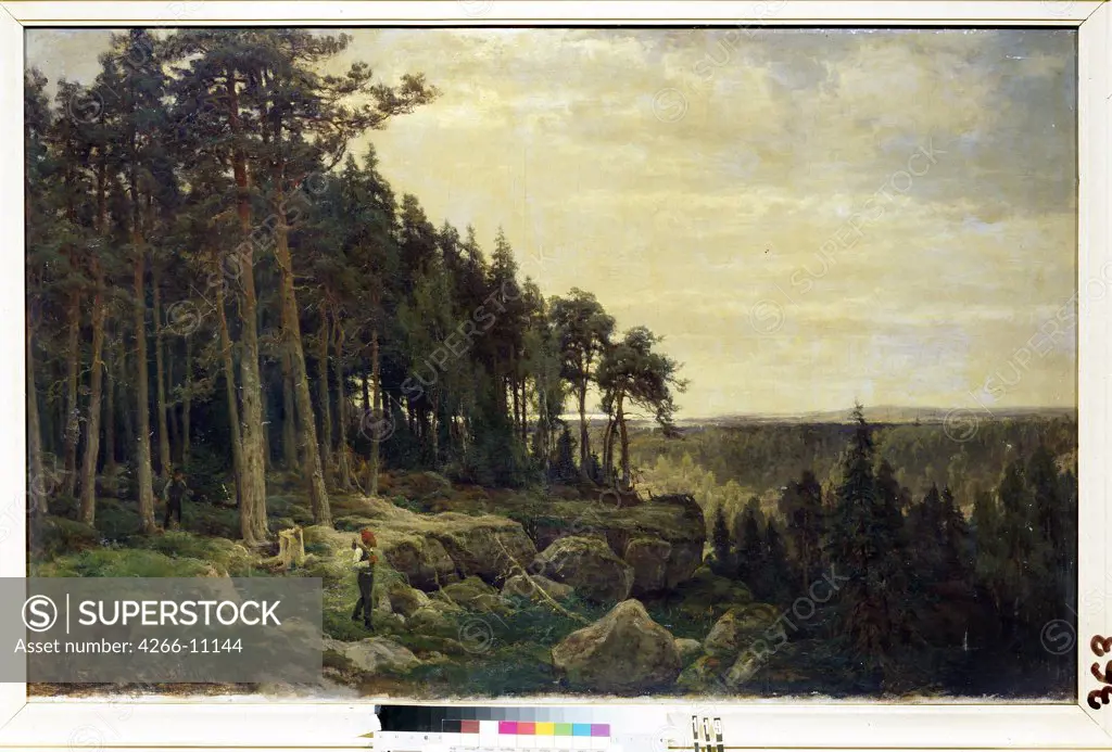 Landscape by Berndt Lindholm, Oil on canvas, 1870, 1841-1914, Ukraine, Sevastopol, M. Kroshitsky Art Museum