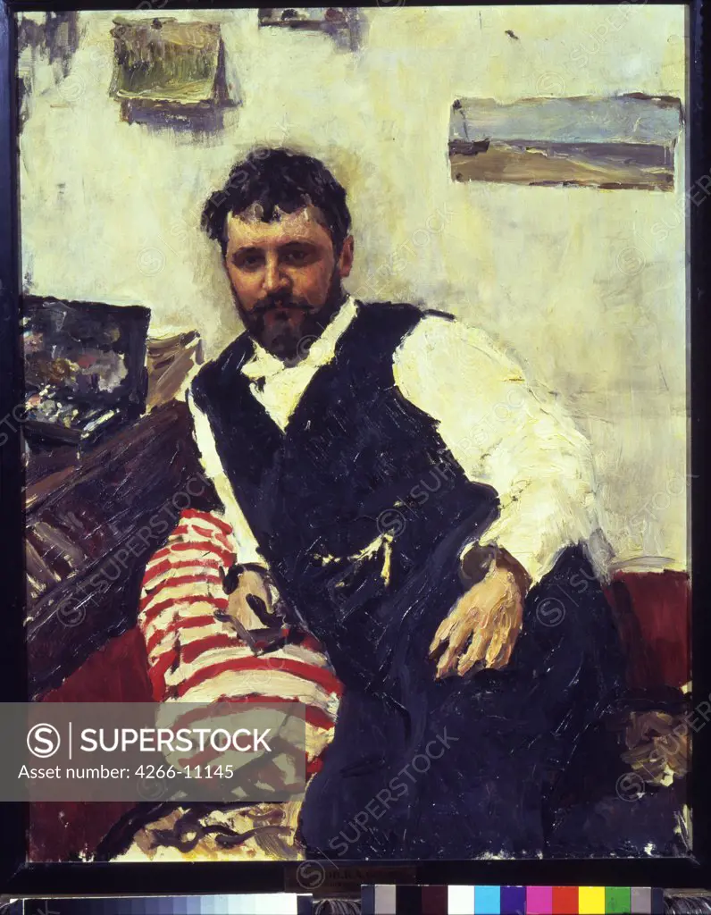Portrait of Konstantin Korovin by Valentin Alexandrovich Serov, Oil on canvas, 1891, 1865-1911, Russia, Moscow, State Tretyakov Gallery, 111, 2x89