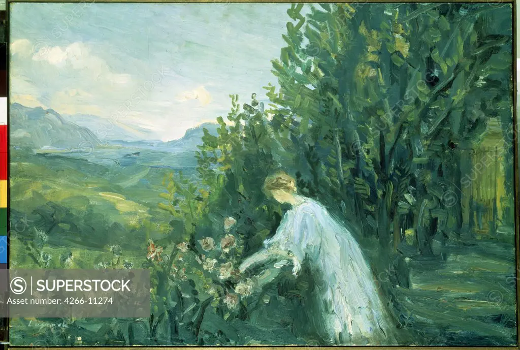 Woman in garden by Pierre Laprade, oil on canvas, 1909-1911, 1875-1931, Russia, St Petersburg, State Hermitage, 50x73, 5