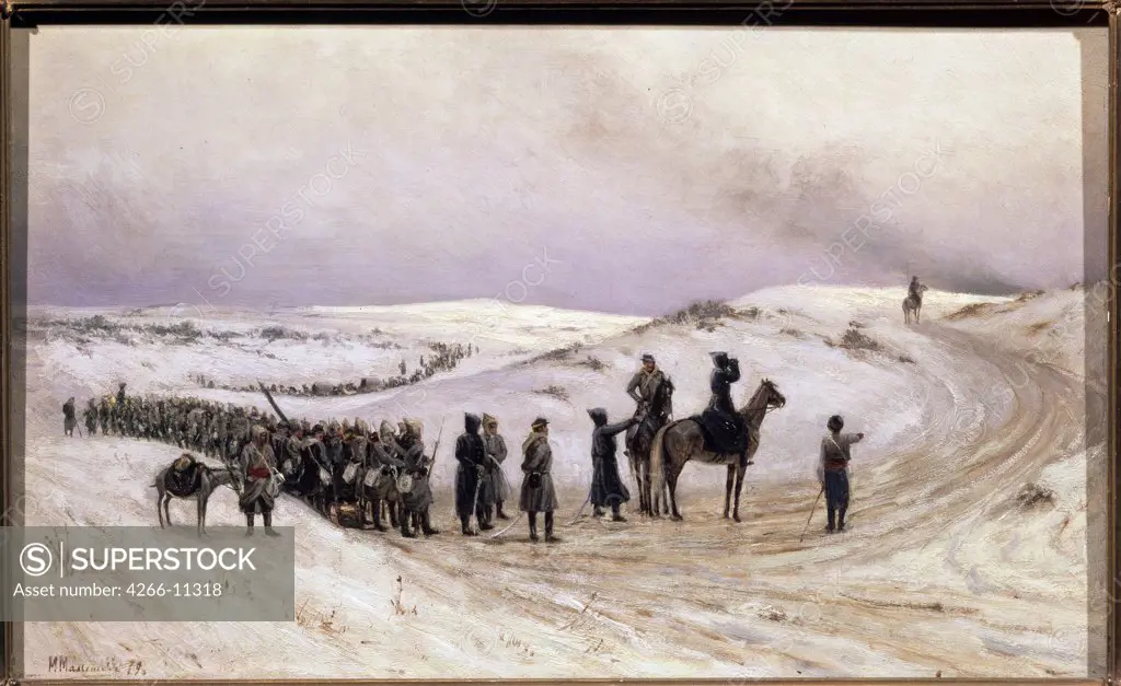 Walking army by anonymous painter, painting, Russia, Moscow, State Tretyakov Gallery, 26, 2x42