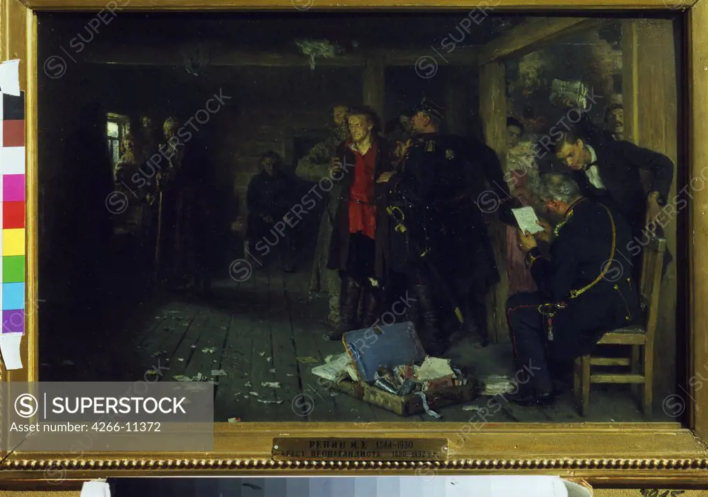 Portrait by Ilya Yefimovich Repin, oil on wood , 1880-1892, 1844-1930, Russia, Moscow , State Tretyakov Gallery, 34, 8x54, 6