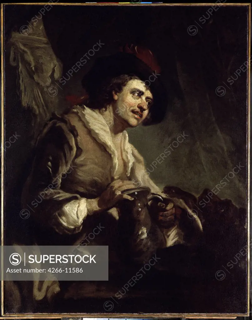 Man by Francesco Giuseppe Casanova, oil on canvas, 1727-1802, Russia, St. Petersburg , State Hermitage, 111x87, 5