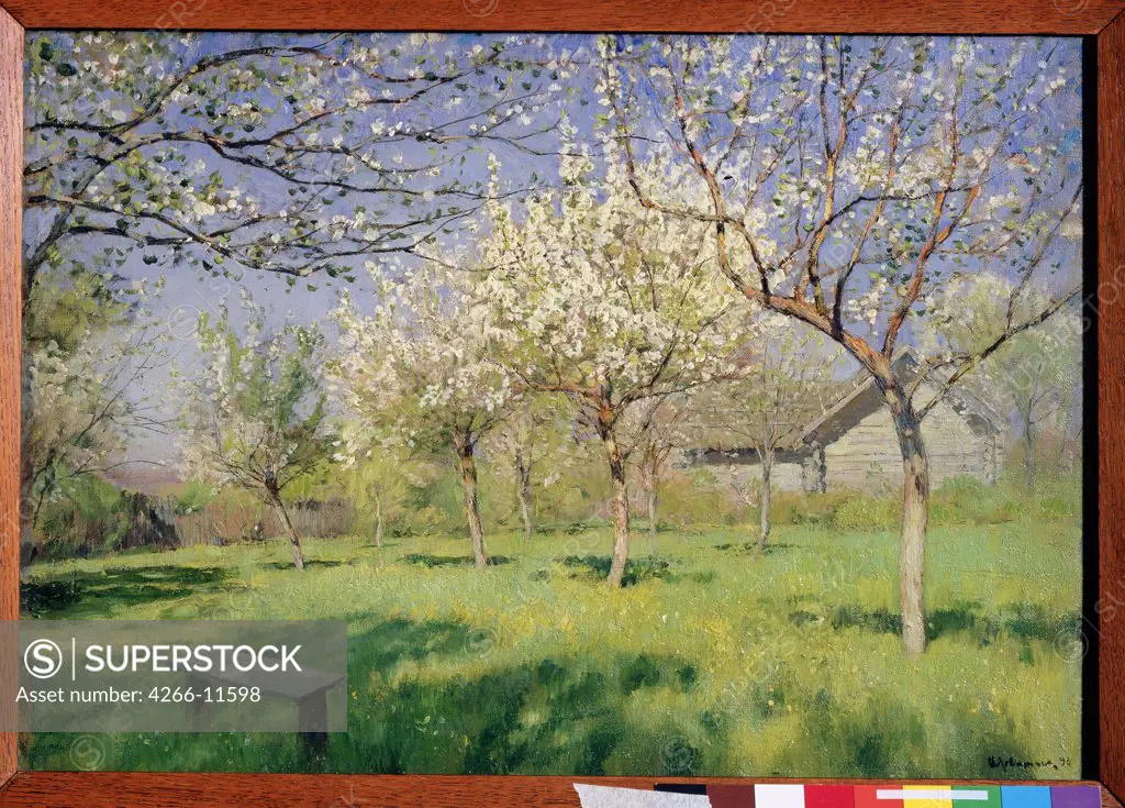Blooming trees, Russia, Moscow, State Tretyakov Gallery, 18x25, 5