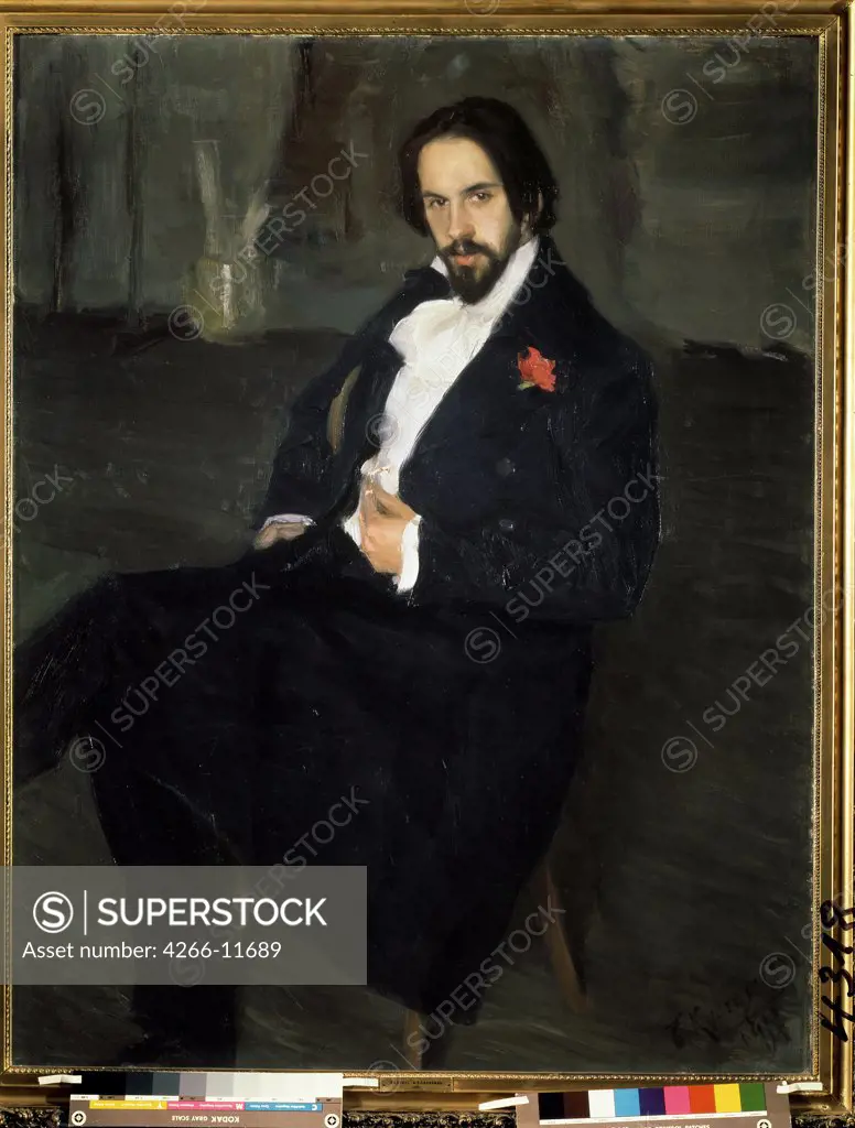 Portrait of Ivan Bilibin by Borys Kustodiev, 1901, Russia, St. Petersburg, State Russian Museum, 67x43