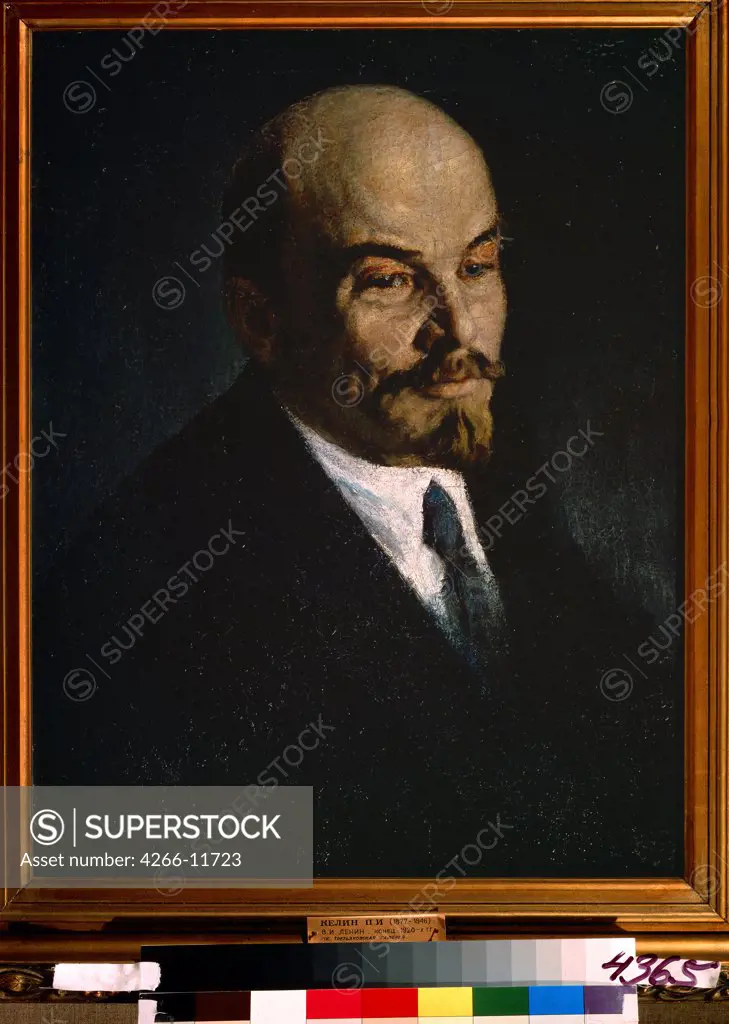 Portrait of Vladimir Ilyich Lenin by Pyotr Ivanovich Kelin, oil on canvas , 1920s, 1874-1946, Russia, Moscow , State Tretyakov Gallery