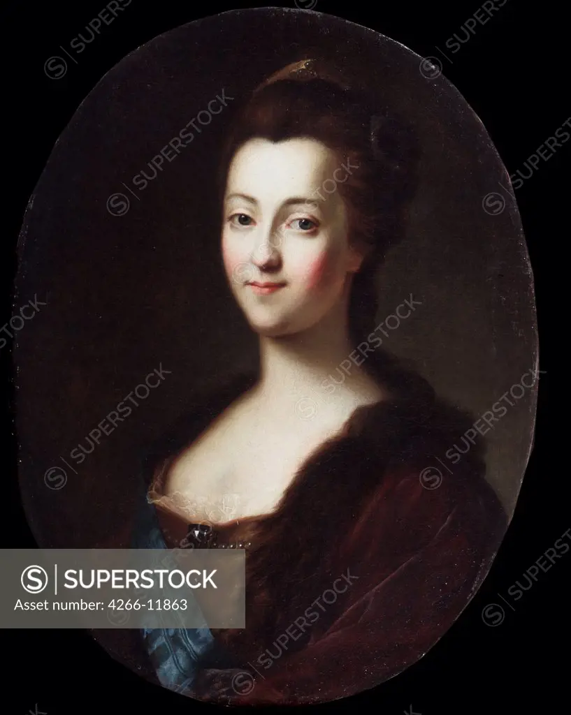 Portrait of Catherine the Great by Vigilius Erichsen, oil on canvas, 1722-1782, Russia, Vologda, Regional Art Gallery, 72x54