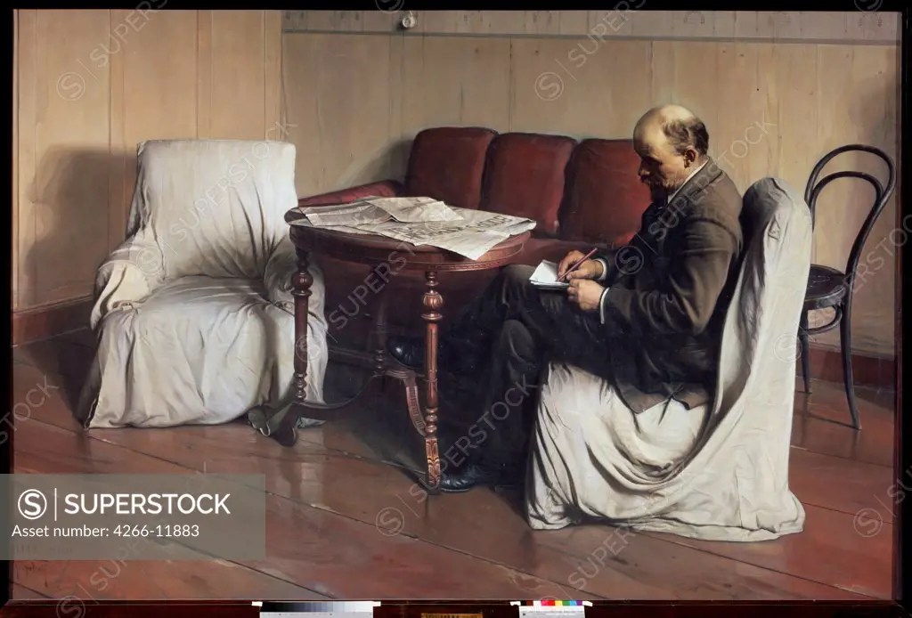 Vladimir Ilich Lenin by Isaak Izrailevich Brodsky, oil on canvas, 1930, 1884-1939, Russia, Moscow, State Tretyakov Gallery, 190x287