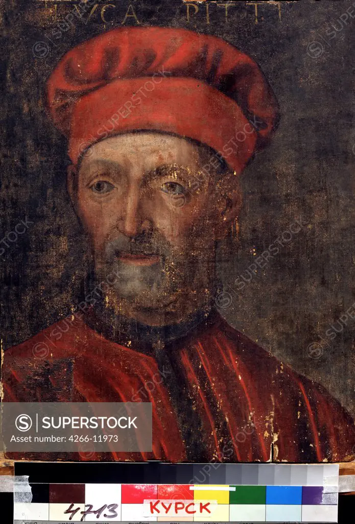 Portrait of Luca Pitti by Master of Florence, oil on wood, 16th century, Russia, Kursk, Regional A. Deineka Art Gallery, 50x39