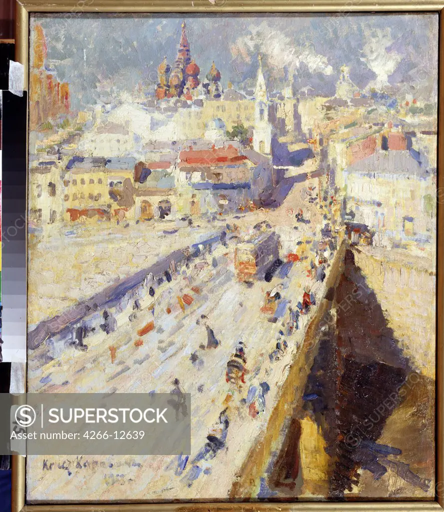 Moscow by Konstantin Alexeyevich Korovin, oil on canvas, 1913, 1861-1939, Russia, Vladikavkas , M. Tuganov Art Museum of the North Ossetian, 66x54